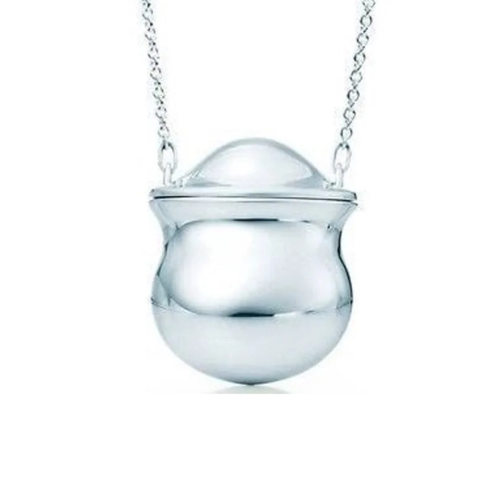 Tiffany Elsa Peretti Open Jar 24” Necklace Silver